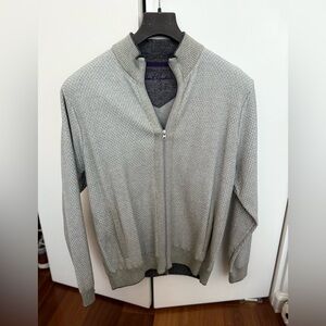 Classic Gray and Purple Knit Top